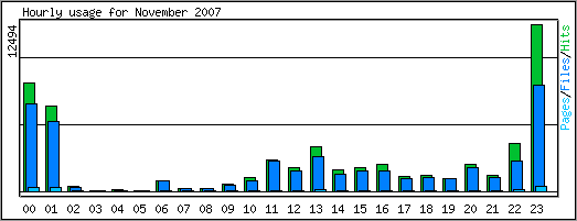 Hourly usage